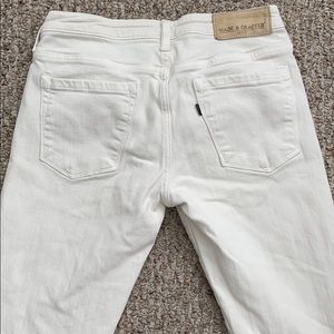 Levi’s made and crafted off white jeans